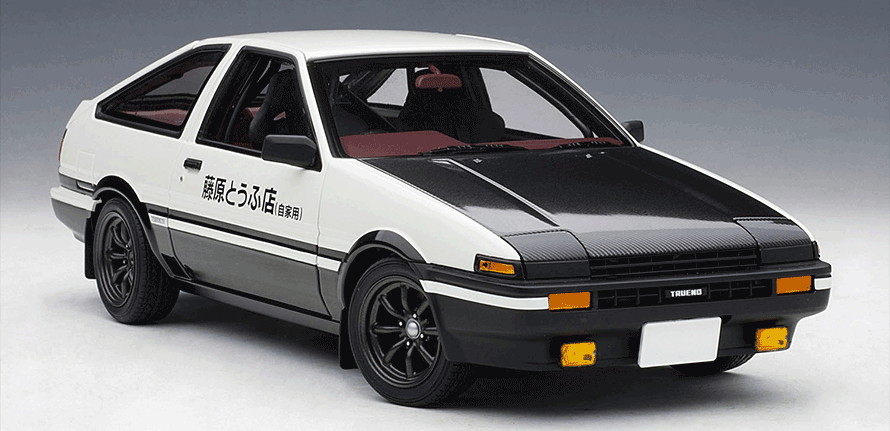 頭文字D』の“ハチロク”を細部まで徹底的に拘って忠実に再現「1/18