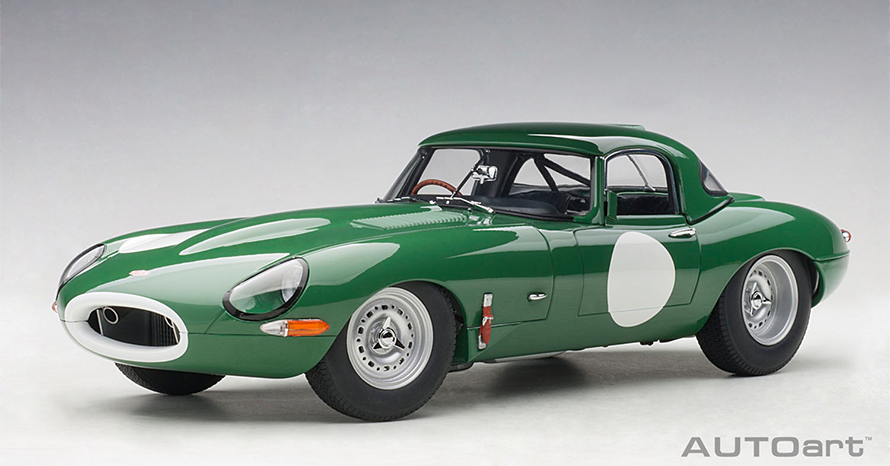 絶版 未展示品 オートアート 1/18 ジャガー Cタイプ レーシンググリーン レースでの勝利のために生産された希少なレーシングカー ～ミニカー「1