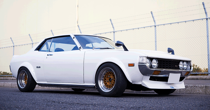 中身は現代仕様の1976年式 トヨタ・セリカ改 ST（TA35型） はショップ