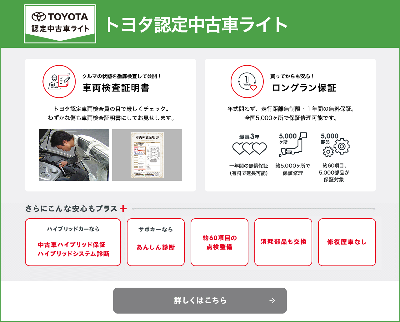 トヨタ認定中古車ライト