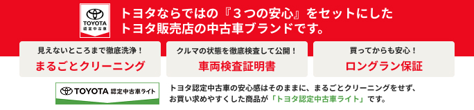 トヨタ認定中古車