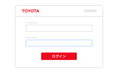 Step2:TOYOTAアカウントにログイン