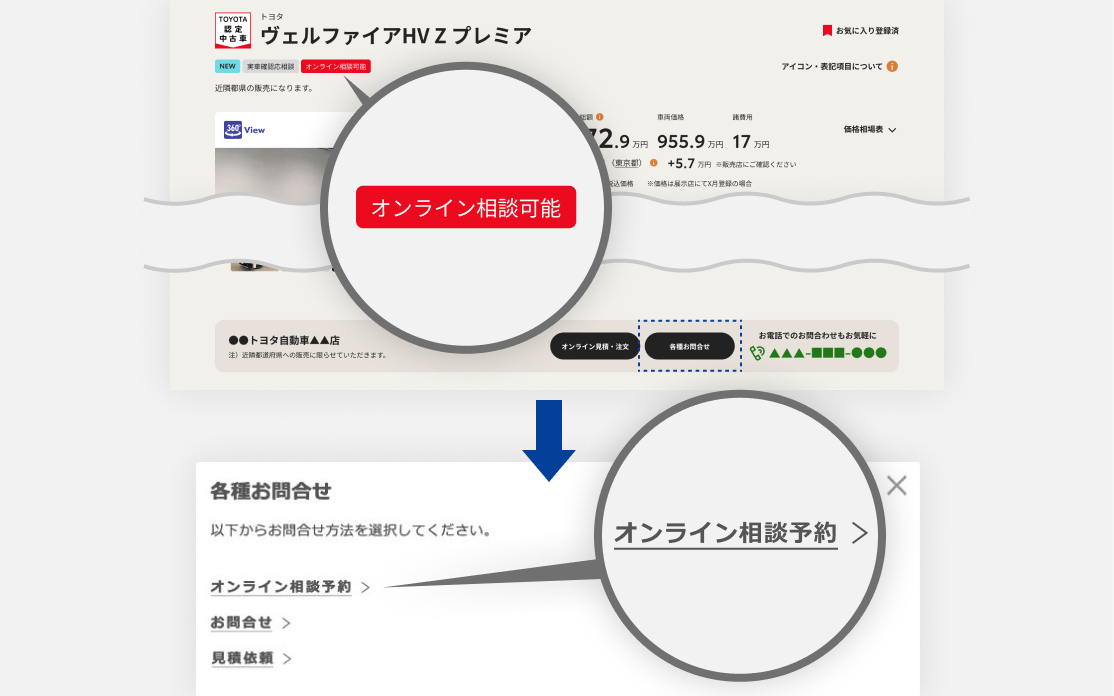 STEP 01 サービス対象のクルマを選ぶ