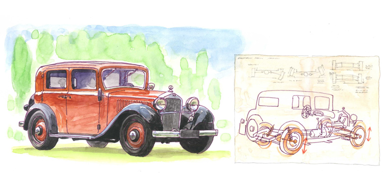 技術革新の足跡サスペンション形式――速くて快適なクルマを求めて（1931年）  トヨタ自動車のクルマ情報サイト‐GAZOO