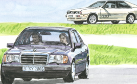 ドイツ車の覇権　メルセデス・ベンツ、BMW、アウディ（1985年）