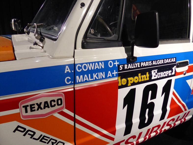 のちに監督してWRCで三菱に数々の勝利をもたらしたアンドリュー・コーワンがドライバーだった
