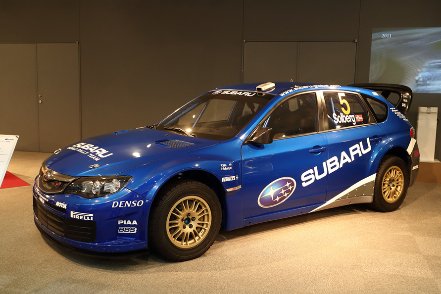 インプレッサWRC2009。この名前を聞いて「？」となった人はマニアかも。2008年の年末に突如WRCの撤退が発表され実戦投入されなかった2009年用のプロトタイプ。開発は進められていたのだ