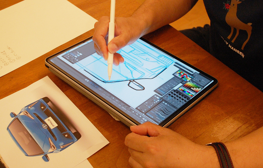年賀状用クルマイラストの描き方をプロのクルママンガ家に教わった トヨタ自動車のクルマ情報サイト Gazoo