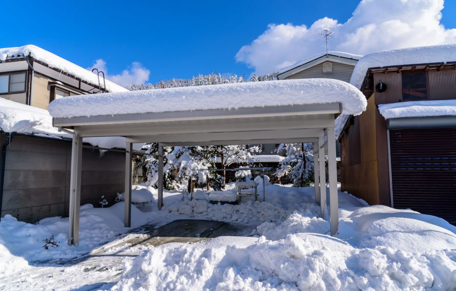 大切なクルマを守る カーポート 積雪地での仕様とは トヨタ自動車のクルマ情報サイト Gazoo