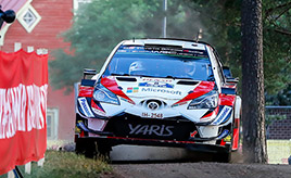 【トヨタ WRC】第8戦初日、ヤリスWRCのタナックが初日トップに立つ