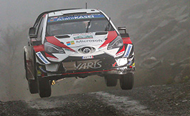 【トヨタ WRC】第11戦2日目、5本のSSベストタイムでタナックが首位に浮上