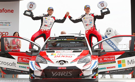 【トヨタ WRC】第7戦最終日、タナックがラリー・ポルトガル初優勝 今シーズン3回目の勝利を飾る