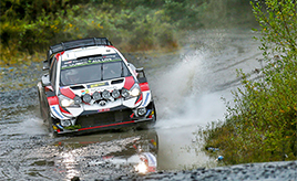 【トヨタ WRC】第12戦2日目、タナックが首位に立つ、ミークは好調を維持し総合3位につける