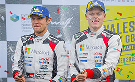 【トヨタ WRC】第12戦4日目、タナックがラリーGB完全制覇で今季6勝目を飾る。ミークは総合4位